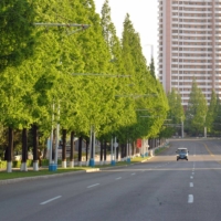 Pyongyang under lockdown amid the spread of COVID-19, on Tuesday. Outside experts content that if North Koreans were placed under the kind of extreme lockdowns seen in China, the government would be unable to provide basic needs. | KCNA / VIA KNS / VIA AFP-JIJI