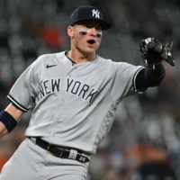 Yankees third baseman Josh Donaldson is appealing his one-game suspension for comments made toward Orioles shortstop Tim Anderson during Saturday\'s game. | USA TODAY / VIA REUTERS