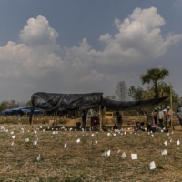 The site of a search for evidence of an American pilot believed to have crashed in 1944 | LAUREN DECICCA / THE NEW YORK TIMES