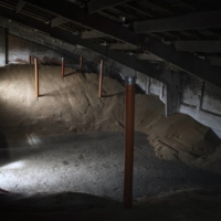 A grain warehouse on the outskirts of Lviv, Ukraine, on May 17. Fears of a global food crisis are swelling as a Russian blockade of Ukrainian seaports and attacks on its grain warehouses have choked off one of the world\'s breadbaskets. | DIEGO IBARRA SANCHEZ / THE NEW YORK TIMES