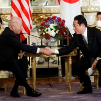 Joe Biden’s promise to Prime Minister Fumio Kishida that “the U.S. remains fully committed to Japan’s defense” is especially important in a time when countries like China and Russia are seeking to redraw borders. | REUTERS 