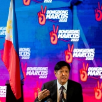 Philippine President-elect Ferdinand \"Bongbong\" Marcos Jr., son of late dictator Ferdinand Marcos, speaks during a news conference in Metro Manila on May 23.  | REUTERS