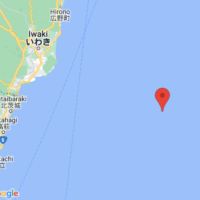 The epicenter of the earthquake that occurred on May 22 at 12:24 p.m. is located offshore in Ibaraki Prefecture | GOOGLE MAPS