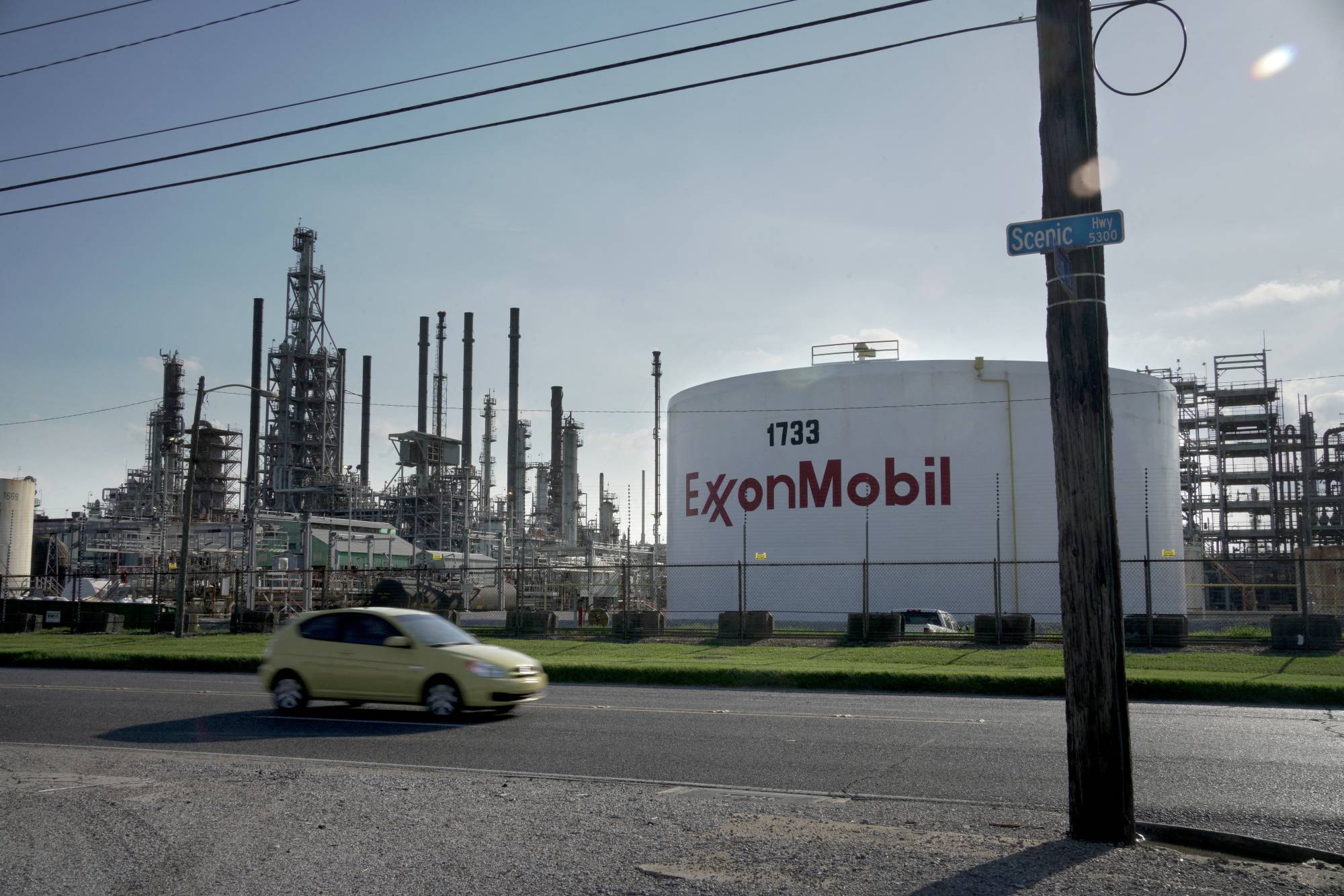 A view of the ExxonMobil Baton Rouge Refinery in Baton Rouge, Louisiana, in May 2021. The United States is 