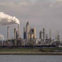 The Marathon Anacortes Refinery in Anacortes, Washington on March 7. U.S. capacity was down nearly 1 million barrels from before the pandemic to 17.9 million barrels per day as of February, according to the latest federal data available. | BLOOMBERG