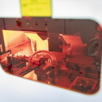Photovoltaic cells being manufactured at the Longi plant in Xi\'an, China. Wafers of photovoltaic cells, the ultrathin square slice of semiconductor, are the base unit for solar energy manufacturing. | BLOOMBERG