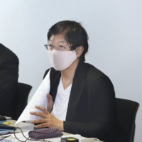 Yuri Kondo speaks at a news conference in Fukuoka Prefecture on Thursday. | KYODO
