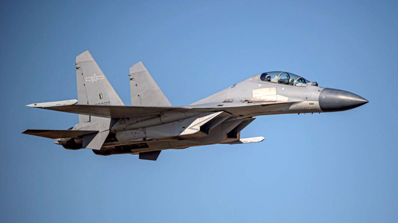 A Chinese J-16 fighter jet was recently involved in an incident involving an Australian patrol aircraft. The aggressive nature of the interception has some in Japan calling for increased defense spending. | TAIWAN'S MINISTRY OF NATIONAL DEFENSE / VIA WIKIMEDIA 