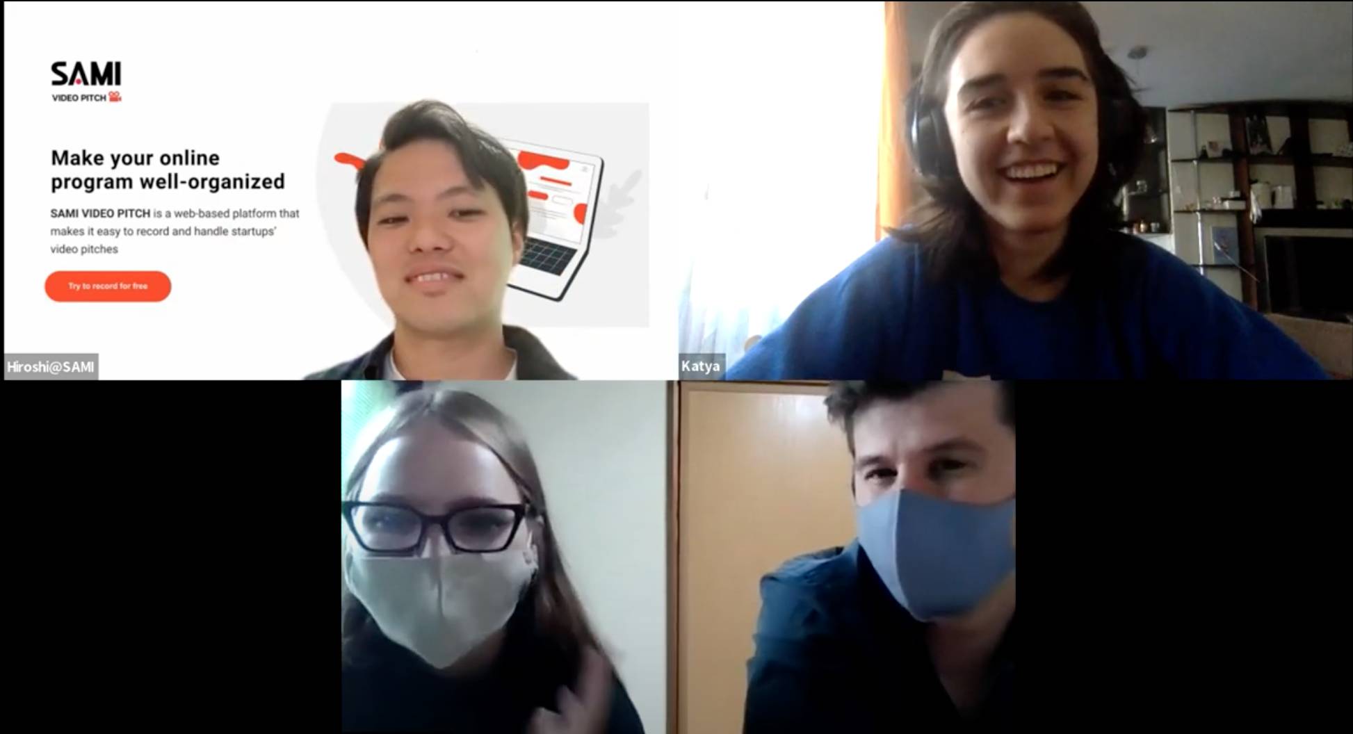 SAMI Japan CEO Hiroshi Makino talks with Ukrainian and Russian information technology specialists | SAMI Japan