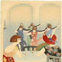 “Dancing at the New Carlton Hotel, Shanghai” (1924) artist Koka Yamamura experimented with self-carving and self-printing, two central tenets of the creative print movement. | COLLECTION SCHOLTEN
