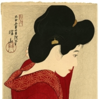 Shinsui Ito’s “Before the Mirror” (1916) is widely regarded as one of the first \"shin-hanga.\" | PRIVATE COLLECTION, NETHERLANDS