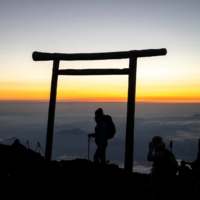The summit of Mount Fuji in July 2021 | AFP-JIJI
