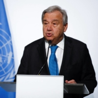 U.N. Secretary-General Antonio Guterres in Portugal on Monday | REUTERS