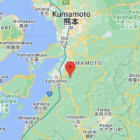 The epicenter of the earthquake that occurredon June 26 at 9:44 p.m. is located in Kumamoto region of Kumamoto Prefecture | GOOGLE MAPS