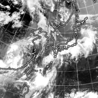 An image taken by the Himawari weather satellite at 1 p.m. Monday | KYODO