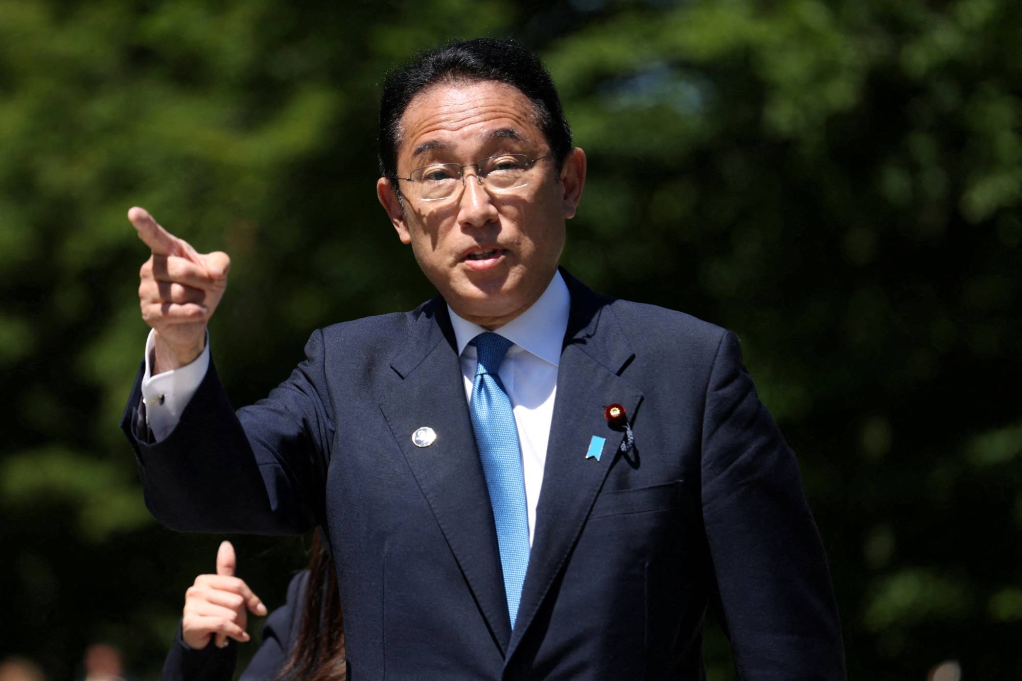 Prime Minister Fumio Kishida attends the Group of Seven leaders summit at Bavaria's Schloss Elmau castle, near Garmisch-Partenkirchen, Germany, on June 26. | REUTERS