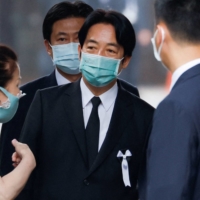 Taiwan\'s Vice President William Lai leaves after a funeral of the late former Japanese Prime Minister Shinzo Abe, who was shot while campaigning for a parliamentary election, at Zojoji temple in Tokyo, on Tuesday. | REUTERS