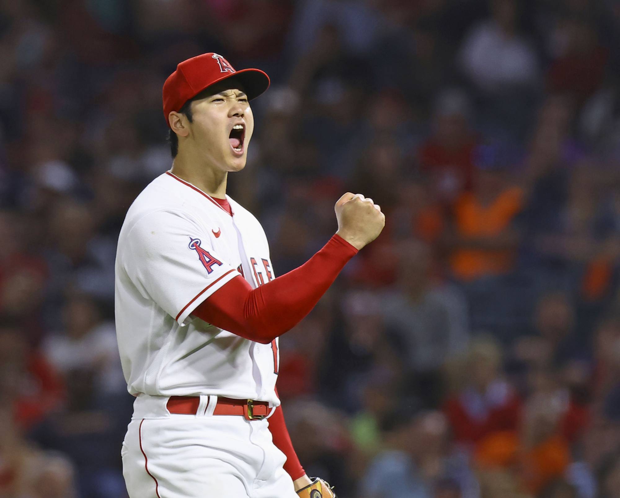 Shohei Ohtani strikes out 12 and drives in two runs with triple to power Angels to win