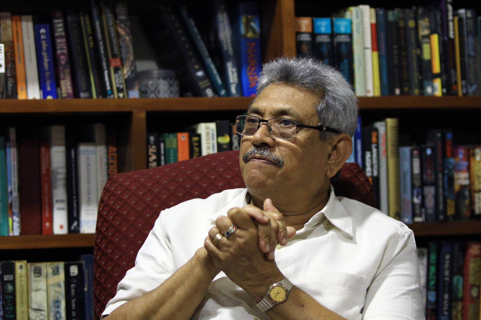 Gotabaya Rajapaksa at his home in Colombo, Sri Lanka, in 2018. | Bloomberg
