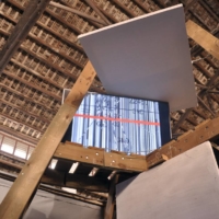 An art installation by Dragon Zheng in Guangzhou which allowed viewers to see and control how they were being surveilled. | DRAGON ZHENG / VIA THE NEW YORK TIMES