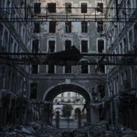 A destroyed building in Kharkiv on Friday. So far Russia has not been able to dislodge Ukrainian defenders around Kharkiv, the country’s second-largest city.  | EMILE DUCKE / THE NEW YORK TIMES