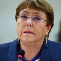 United Nations High Commissioner for Human Rights Michelle Bachelet attends a session of the Human Rights Council at the United Nations in Geneva in February. | REUTERS