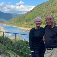 Once a top lawyer for an international firm, Jane McBride (left) was eager to take up a pilgrim\'s lifestyle (if only briefly) upon her retirement. | COURTESY OF JANE MCBRIDE

