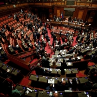 In a speech to the Senate, Italian Prime Minister Mario Draghi made a plea for unity and set out a series of issues facing Italy. But the populist 5-Star Movement decided not to back him, saying he had not addressed their core concerns. | REUTERS