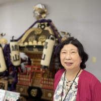 Emiko Takahashi, head of Hatoyama New Town\'s neighborhood association, moved to Hatoyama with her husband and four children in 1989. | ALEX K.T. MARTIN