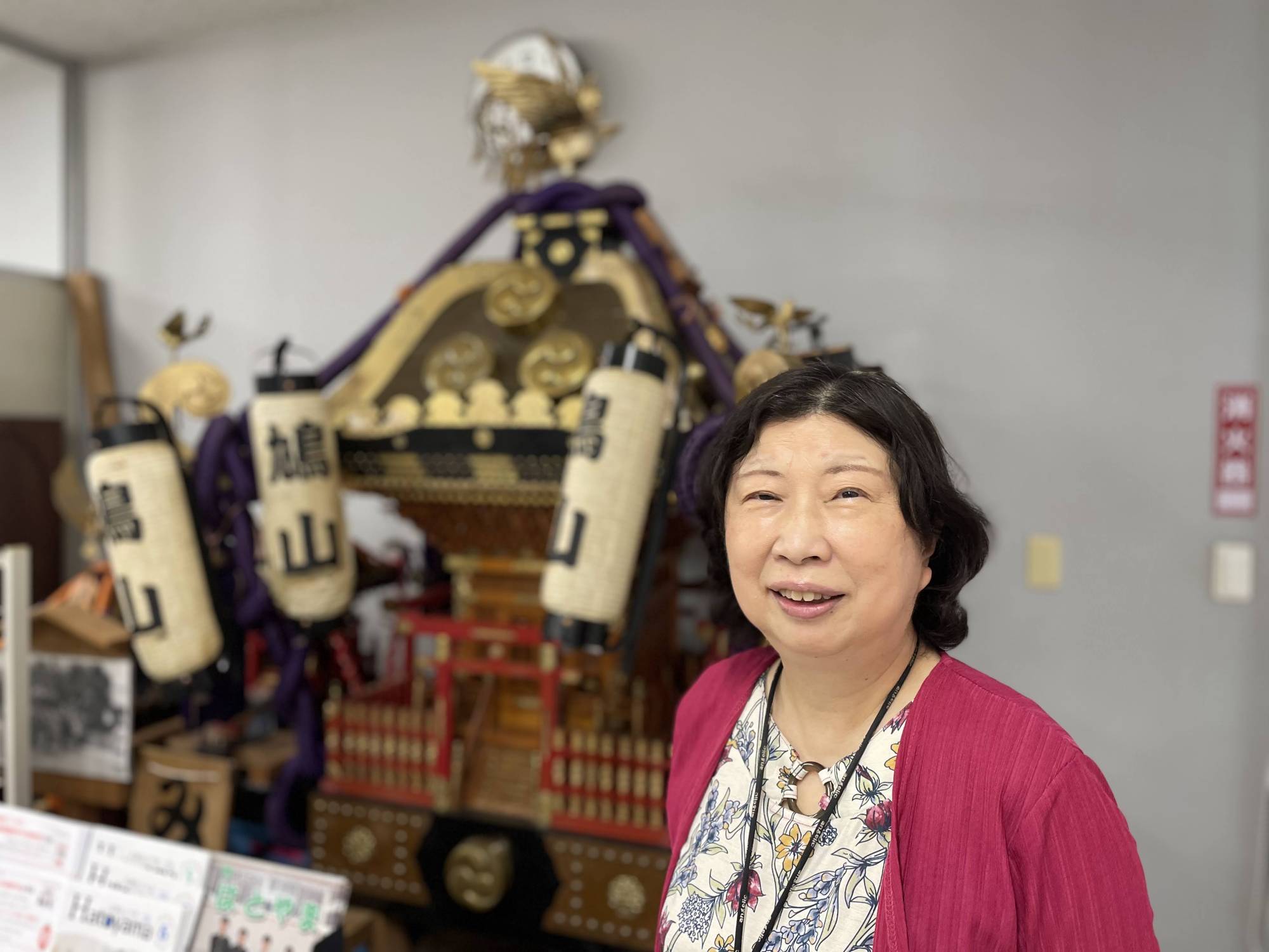 Emiko Takahashi, head of Hatoyama New Town's neighborhood association, moved to Hatoyama with her husband and four children in 1989. | Alex K.T. Martin