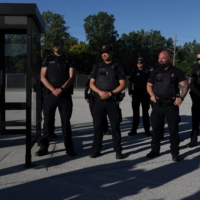 Officers from the Canada Border Services Agency at the Canada-U.S. border in Windsor, Ontario | REUTERS