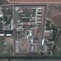 A prison in Olenivka, Ukraine, on Saturday after an explosion at the facility killed at least 50 Ukrainian prisoners | ©2022 MAXAR TECHNOLOGIES / VIA REUTERS