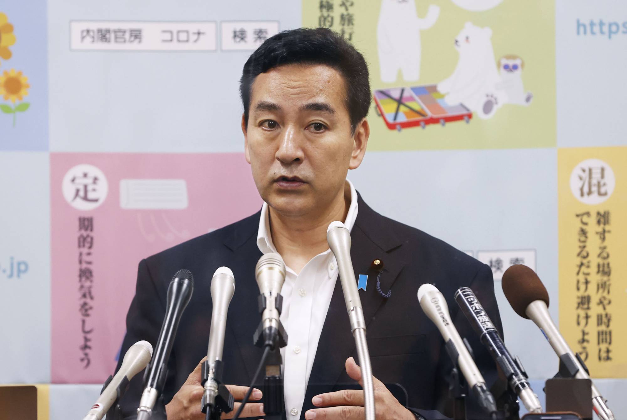 Economic revitalization minister Daishiro Yamagiwa took on the additional role of startup minister on Monday. | KYODO