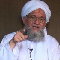 Al-Qaida\'s Ayman al-Zawahri delivers a eulogy for an senior official in the terrorist group in this screenshot from October 2009. Al-Zawahiri was killed in a U.S. drone strike over the weekend. | SITE INTELLIGENCE GROUP / VIA AFP-JIJI