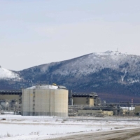 An LNG processing facility of Sakhalin-2 in Sakhalin, Russia, in February 2009 | KYODO