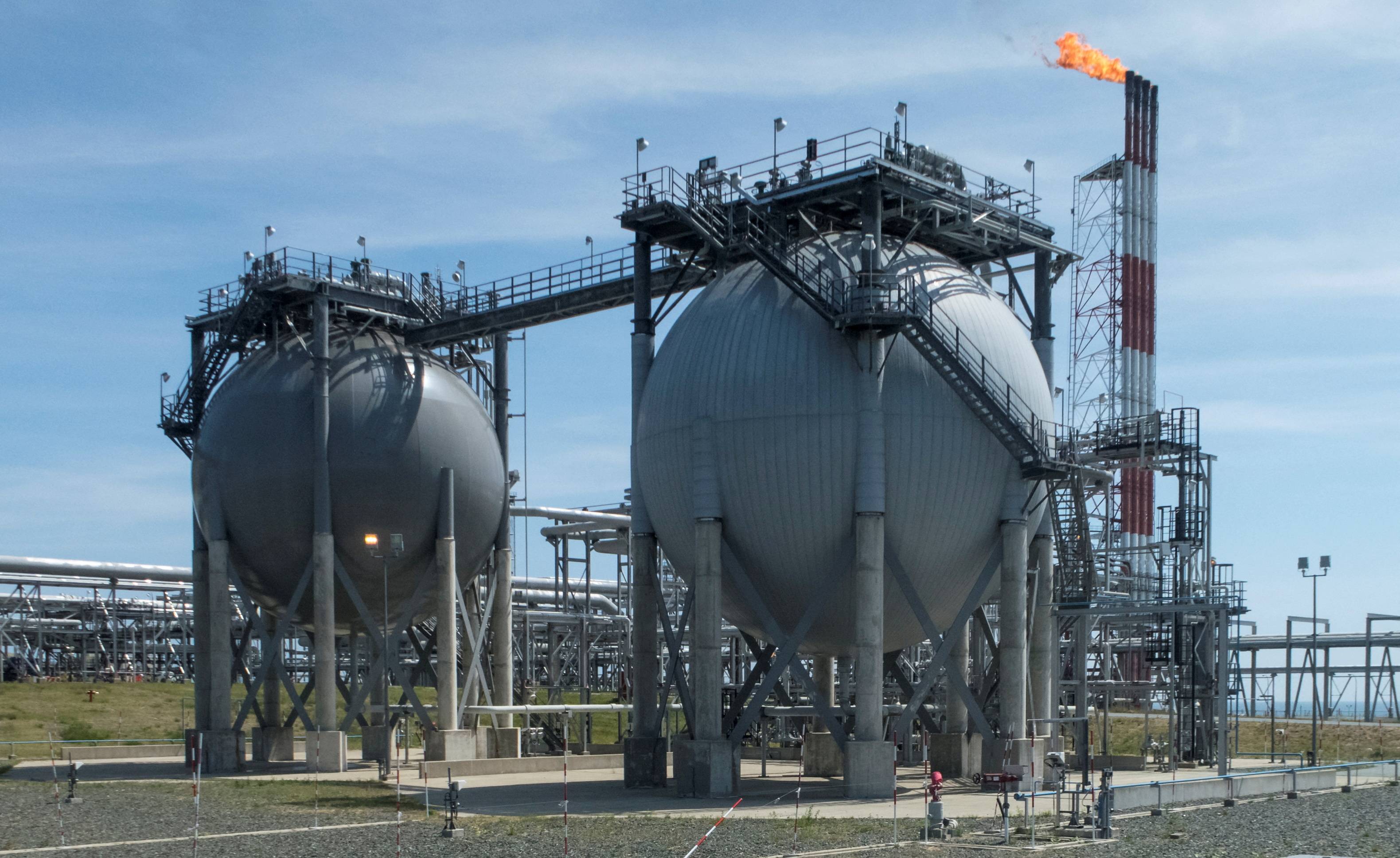 A liquefied natural gas plant operated by Sakhalin Energy at Prigorodnoye on the Russian island of Sakhalin in July 2021 | REUTERS