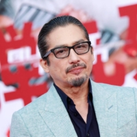 Japanese action star Hiroyuki Sanada attends the Los Angeles premiere of \"Bullet Train\" on Aug. 1. | AFP-JIJI