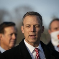 U.S. Rep. Scott Perry speaks at a news conference on Capitol Hill in Washington in 2020. The FBI seized a phone belonging to Perry on Tuesday, a day after bureau officials searched former U.S. President Donald Trump’s Florida home. | AL DRAGO / THE NEW YORK TIMES