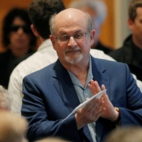 Author Salman Rushdie arrives for the PEN New England\'s Song Lyrics of Literary Excellence Award ceremony in Boston, Massachusetts, in 2016.  | REUTERS