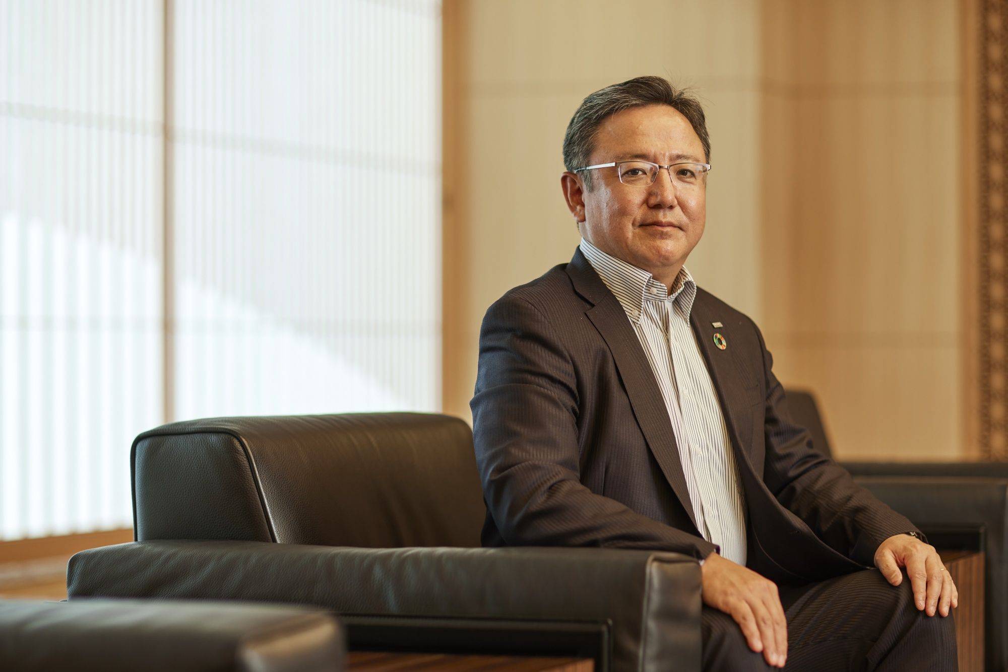 Yoshiro Hamamoto, chief executive officer of Mizuho Securities, at the company's headquarters in Tokyo on Monday. | BLOOMBERG