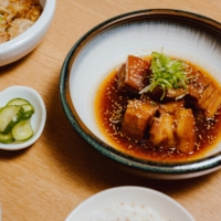 Good to Eat Dumplings\' dry-braised pork belly is just one example of ever-evolving Taiwanese cuisine. | MARK DAVIS / THE NEW YORK TIMES