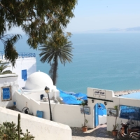 The town of Sidi Bou Said offers fantastic views of the Mediterranean Sea. | NATIONAL OFFICE OF TUNISIAN TOURISM