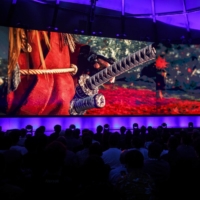 As a video game, Ghost of Tsushima was developed with both English and Japanese in mind. As a movie, it might choose one over the other. | BLOOMBERG