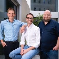 The Berlin-based cargo.one was founded by (from left) Oliver T. Neumann, Moritz Claussen and Mike Rötgers in 2017.