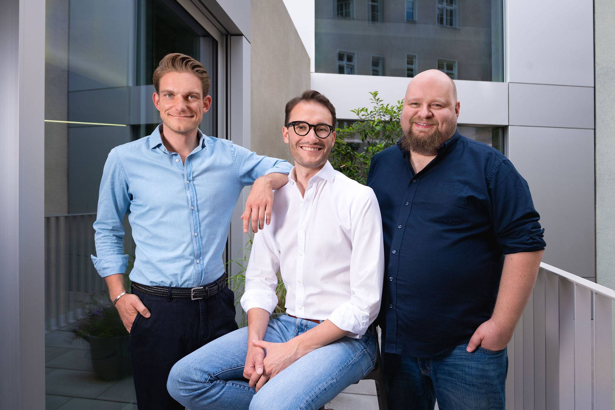 The Berlin-based cargo.one was founded by (from left) Oliver T. Neumann, Moritz Claussen and Mike Rötgers in 2017. | 