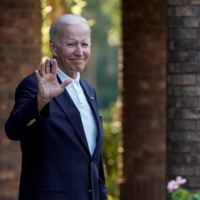 U.S. President Joe Biden departs from Holy Spirit Catholic Church after attending Mass on St. Johns Island, South Carolina, on Aug. 13. | REUTERS