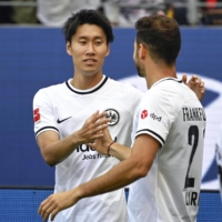 Daichi Kamada scored Frankfurt\'s only goal in a draw against Koln in Frankfurt, Germany, on Sunday. | KYODO