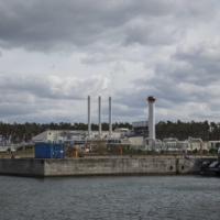 A section of the Nord Stream pipeline at the port of Lubmin, Germany, in 2021.  | LENA MUCHA / THE NEW YORK TIMES