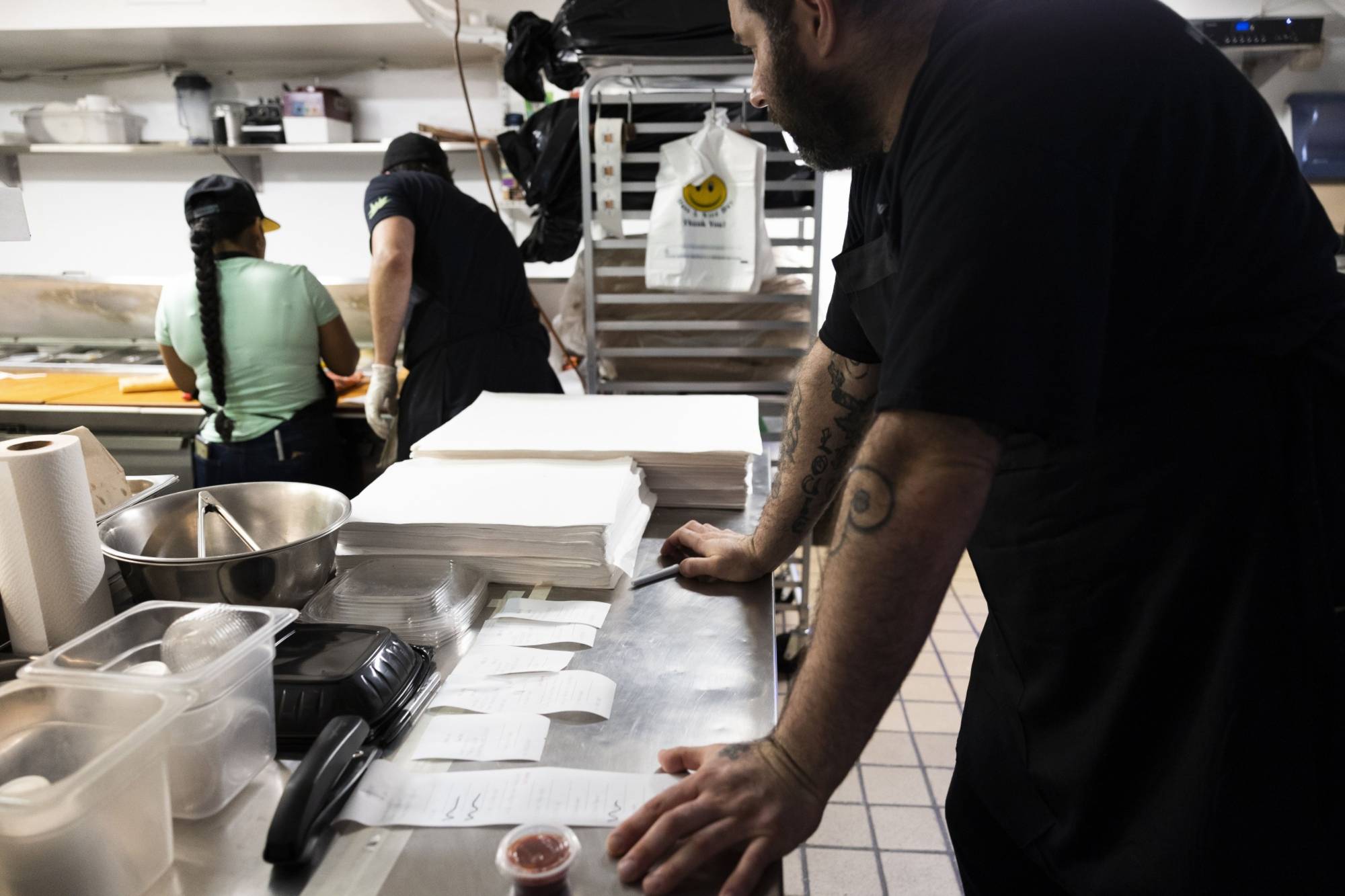 Labor costs are by far the biggest expense for many businesses, especially in service industries. | Getty Images / via Bloomberg 