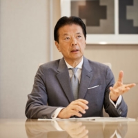 Yoshihisa Kainuma, CEO of Minebea Mitsumi, speaks during an interview at the company\'s headquarters in Tokyo on Wednesday. | BLOOMBERG